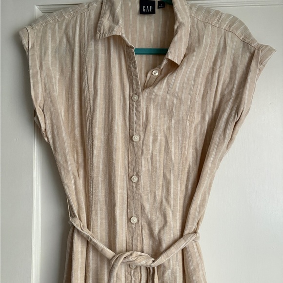 GAP Linen blend midi shirt dress - Picture 4 of 8